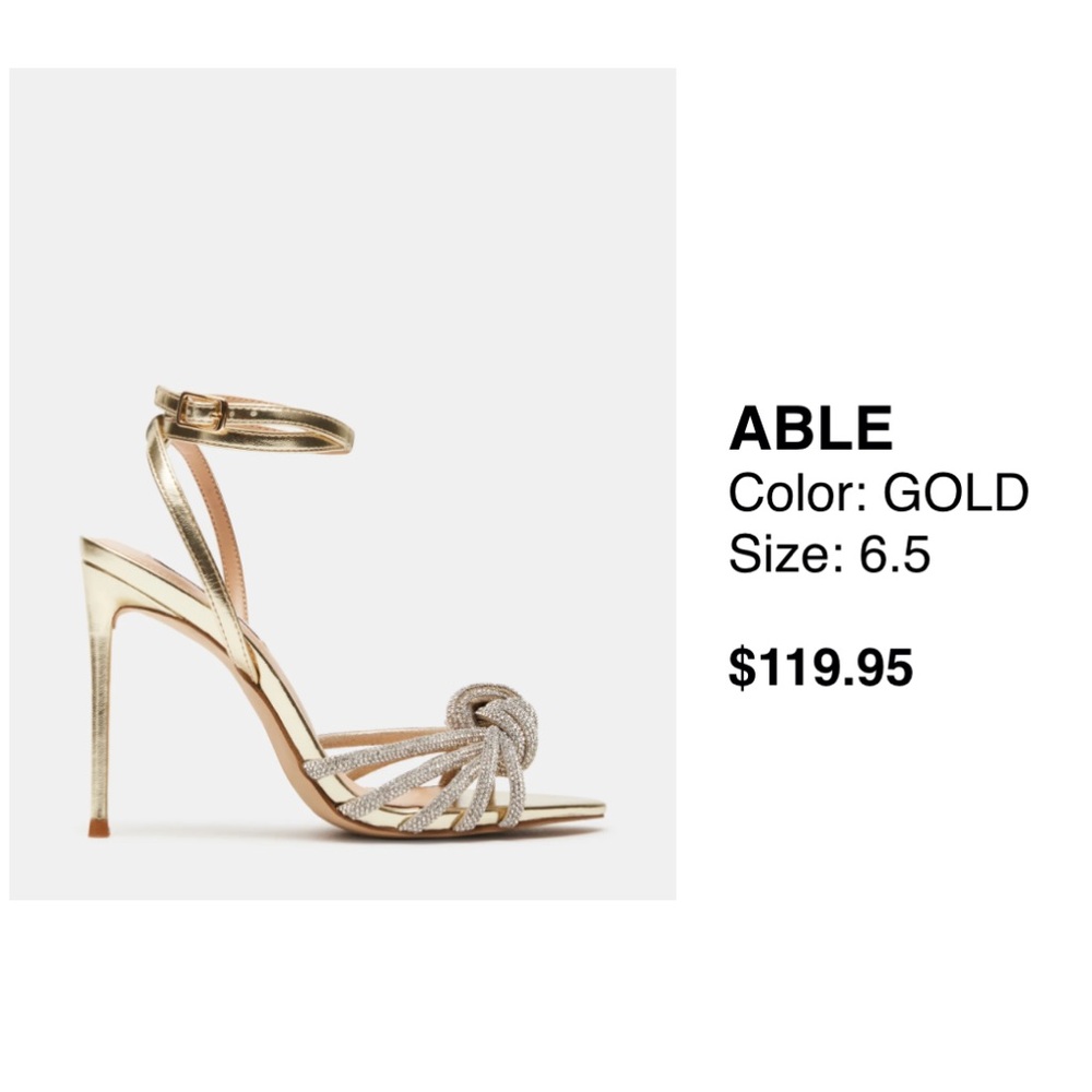 Steve Madden stiletto’s- Gold